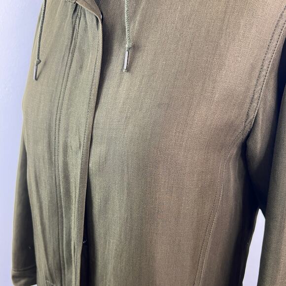 A.P.C. Paris Green Utility Jacket Hooded Long Sleeve Full Zip Size X-Small XS - Picture 6 of 10